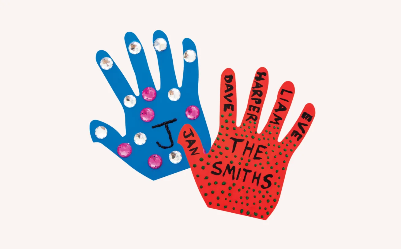 White Cardboard Hand Shapes 240 gsm - Pack of 100